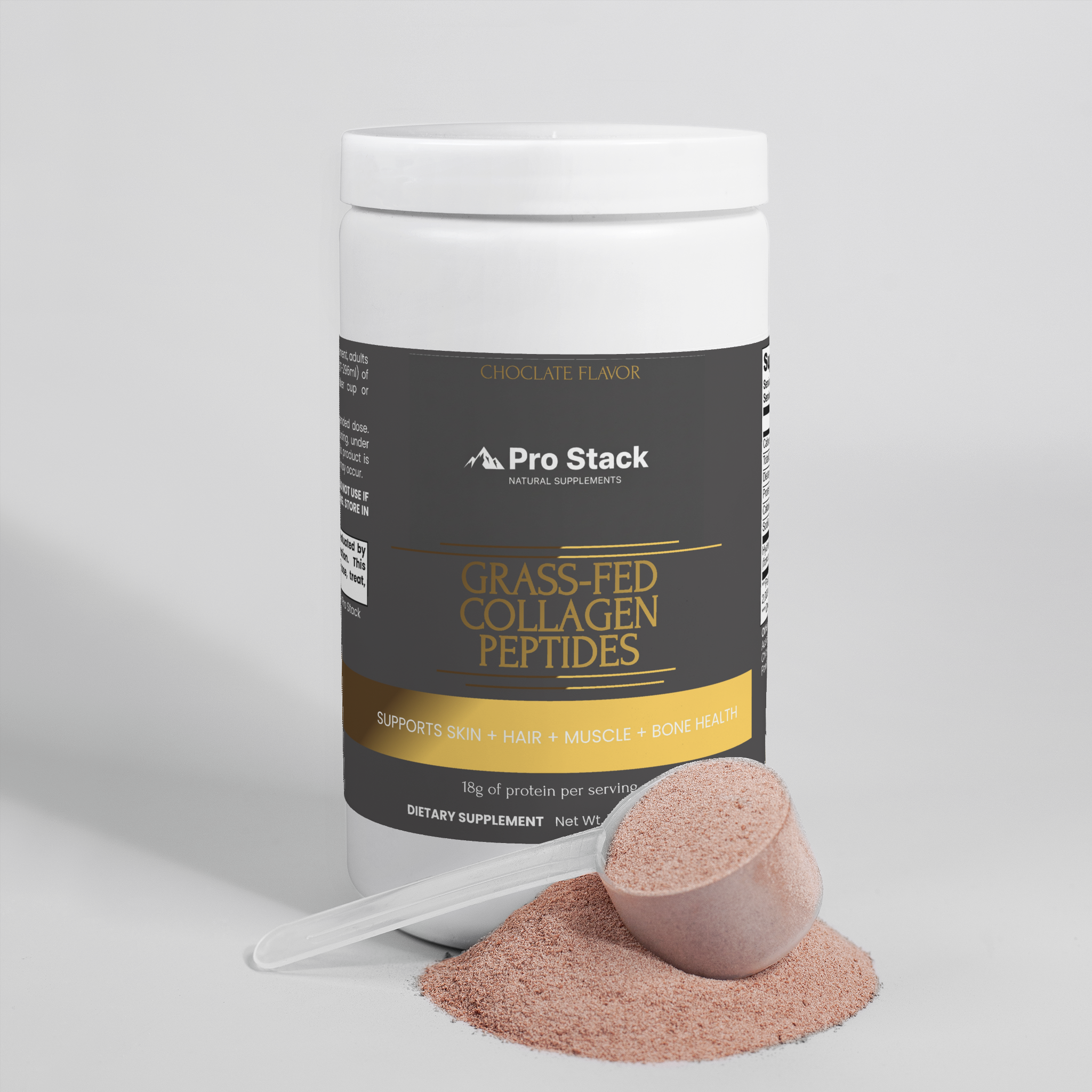 Grass-Fed Collagen Peptides Powder (Chocolate)
