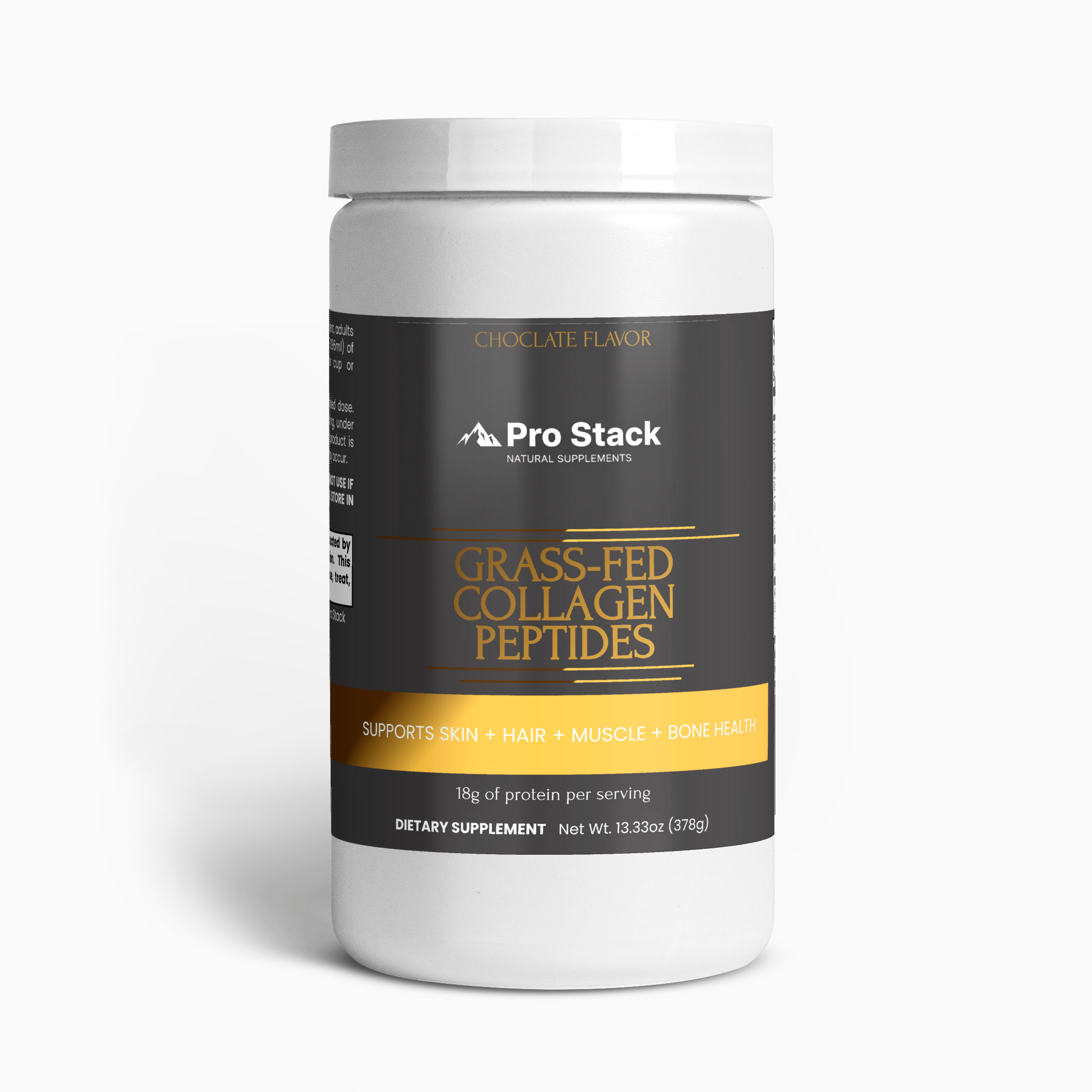 Grass-Fed Collagen Peptides Powder (Chocolate)