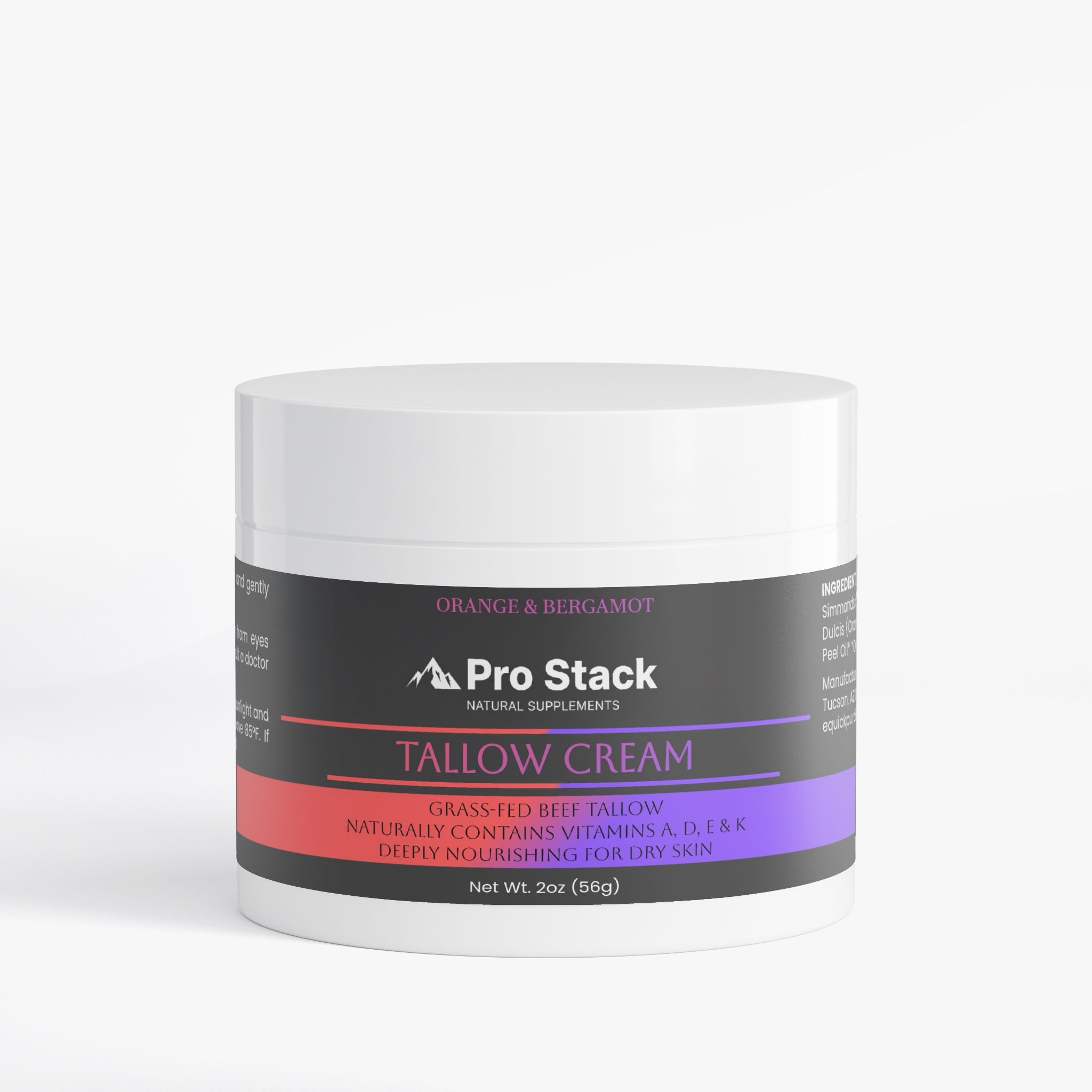 Tallow Cream Orange & Bergamot