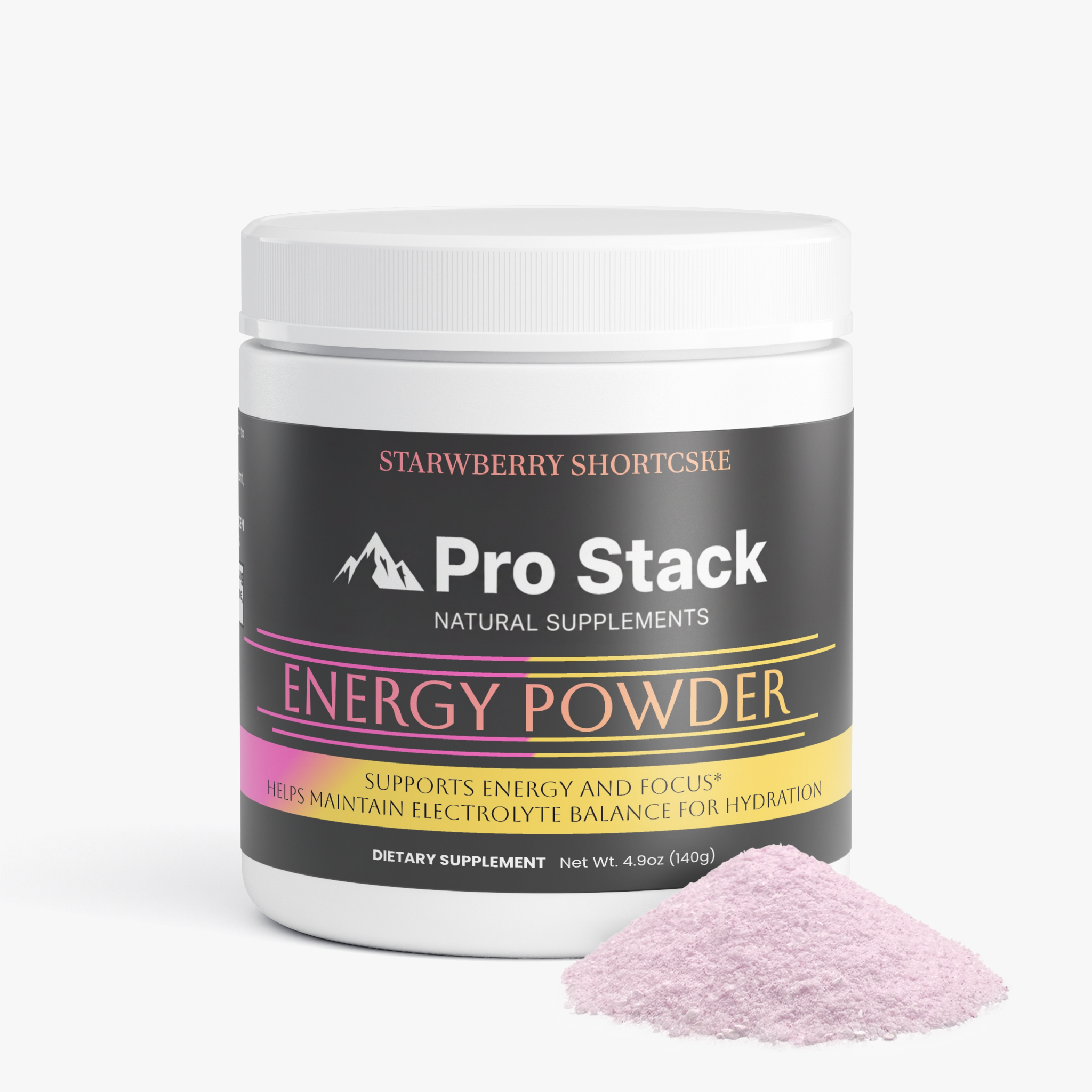 Energy Powder (Strawberry Shortcake)