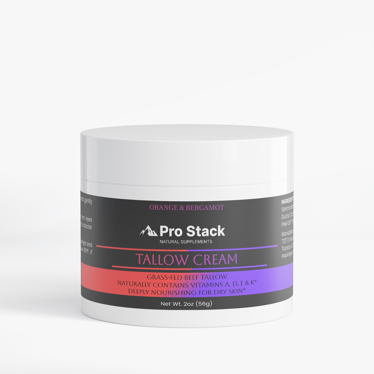 Tallow Cream Orange & Bergamot