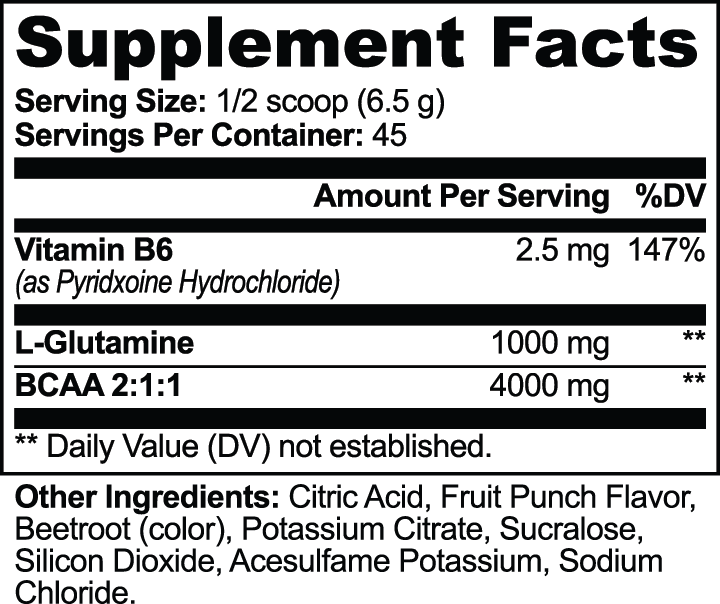 BCAA Shock Powder (Fruit Punch)